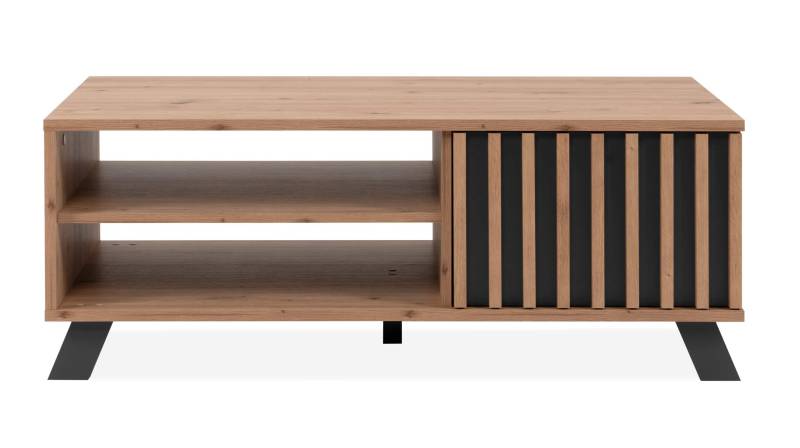 Couchtisch Artisan Eiche - anthrazit 138 x 40 cm - MEDAN von Die Möbelfundgrube