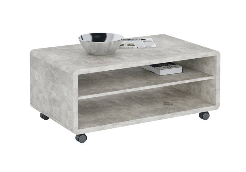 Couchtisch Betonoptik 100 x 59 cm - MARTIGNY von Die Möbelfundgrube