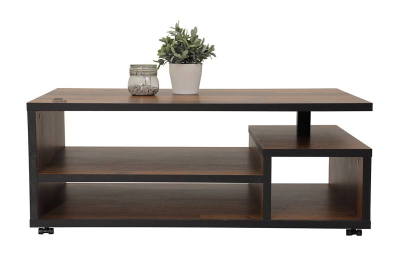Couchtisch Oldwood - schwarz 106 x 68 cm - EIKE von Die Möbelfundgrube