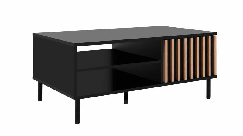 Couchtisch schwarz Artisan Eiche 110 x 67 cm - MONZA von Die Möbelfundgrube
