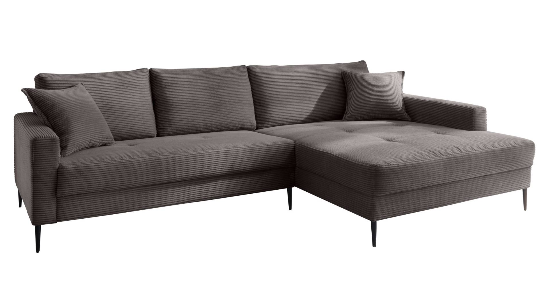 Ecksofa Cord dunkelgrau 276 x 173 cm - SUMMER Ecksofa Cord dunkelgrau 276 x 173 cm - SUMMER von Massivart
