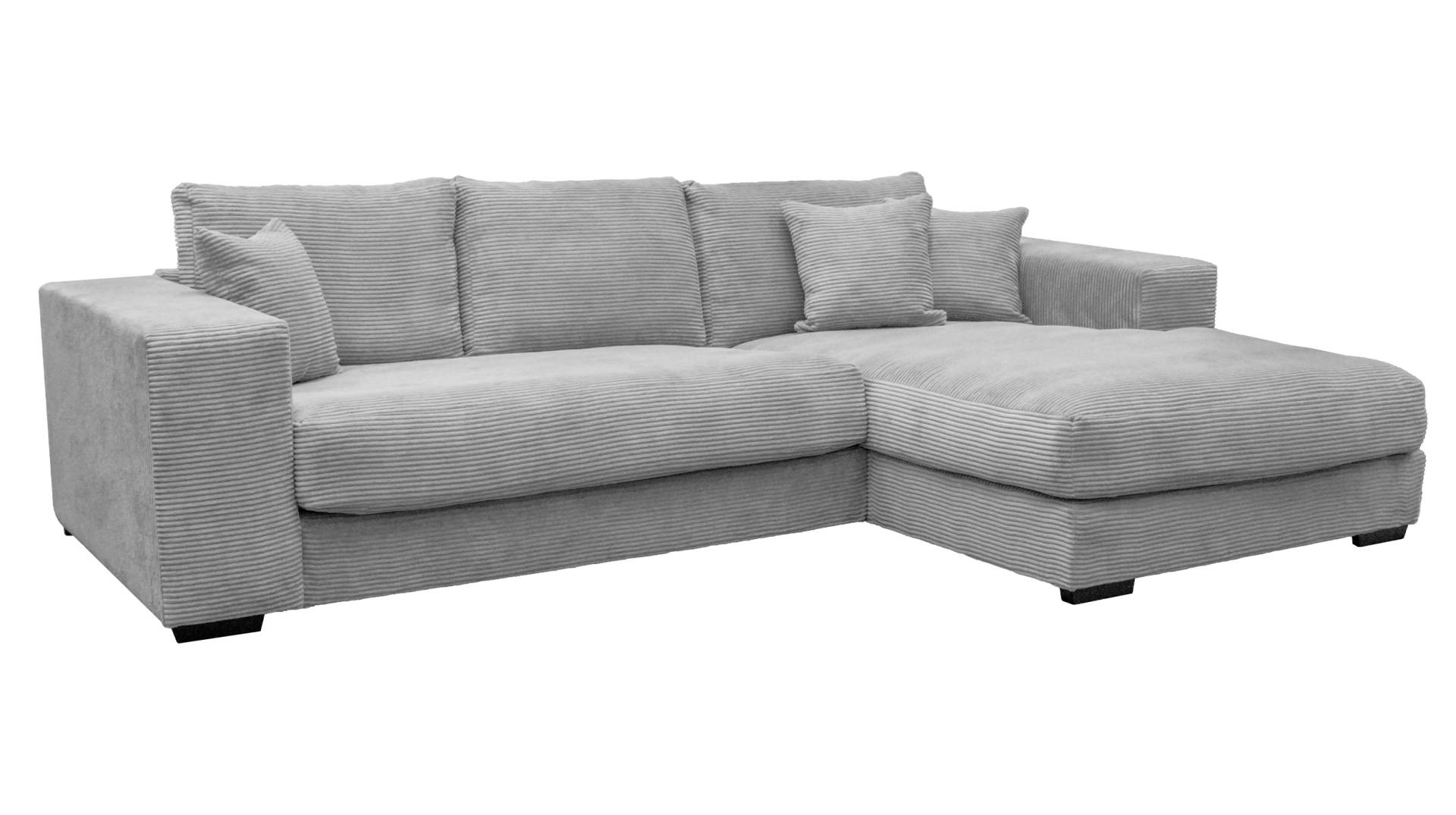 Ecksofa Cord grau 286 x 184 cm - EDEN Ecksofa Cord grau 286 x 184 cm - EDEN von Massivart