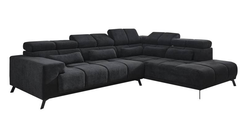 Ecksofa Sitztiefenverstellung anthrazit 295 x 232 cm - INSIDE von Massivart