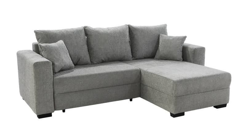 Ecksofa mit Schlaffunktion grau 235 x 169 cm - Bettkasten - ELMAU Ecksofa mit Schlaffunktion grau 235 x 169 cm - Bettkasten - ELMAU von Die Möbelfundgrube