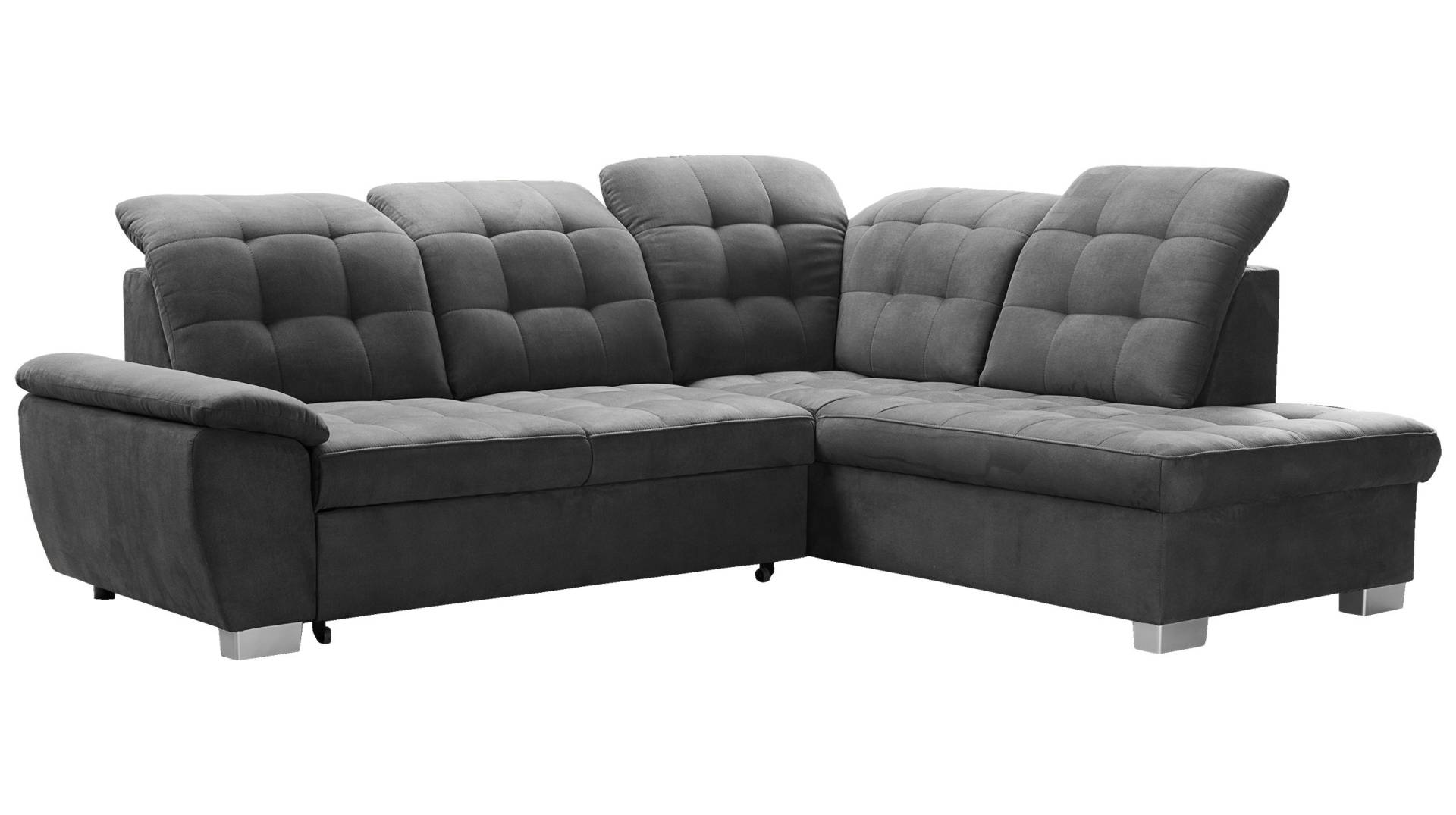 Ecksofa mit Schlaffunktion grau 262 x 215 cm Bettkasten - LOTTA Ecksofa mit Schlaffunktion grau 262 x 215 cm Bettkasten - LOTTA von Massivart