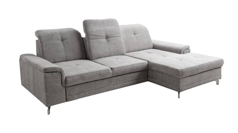 Ecksofa mit Schlaffunktion grau 270 x 180 cm - Bettkasten - BRITTA Ecksofa mit Schlaffunktion grau 270 x 180 cm - Bettkasten - BRITTA von Die Möbelfundgrube