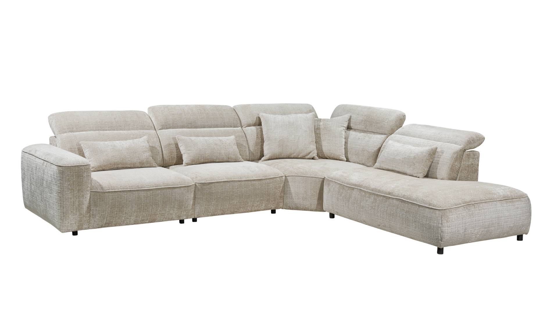 Ecksofa taupe - 339 x 285 cm - MANSFIELD von Die Möbelfundgrube