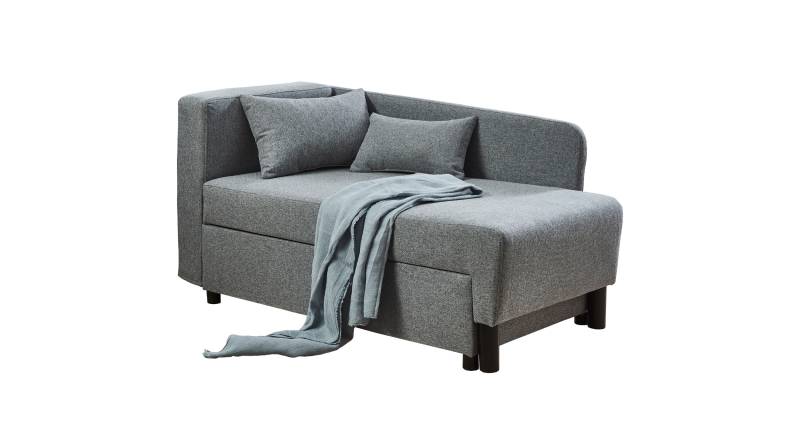 Einzelsofa 148 cm Recamiere grau Schlaffunktion - LÜBECK Einzelsofa 148 cm Recamiere grau Schlaffunktion - LÜBECK von Die Möbelfundgrube