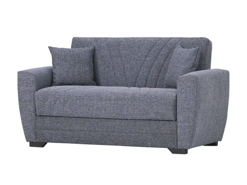 Einzelsofa 2-Sitzer grau 170 cm Schlaffunktion - ACUN von Die Möbelfundgrube