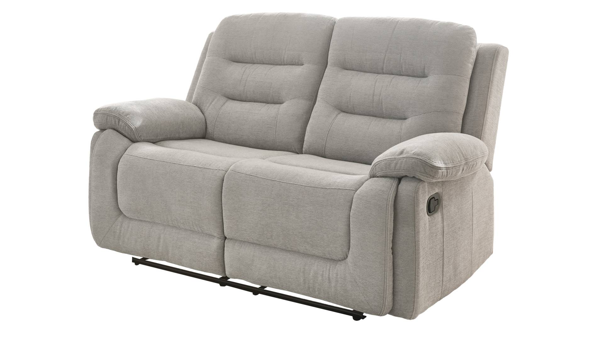 Einzelsofa 2-Sitzer grau 162 cm - mit Relaxfunktion - SYLT von Die Möbelfundgrube