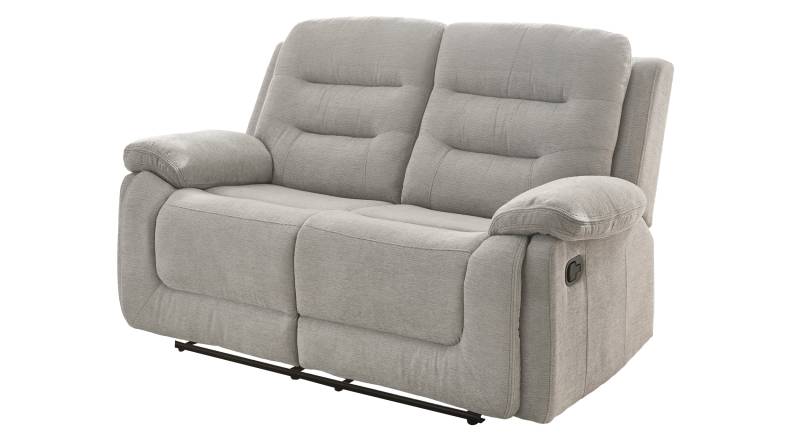 Einzelsofa 2-Sitzer grau 162 cm - mit Relaxfunktion - SYLT von Massivart