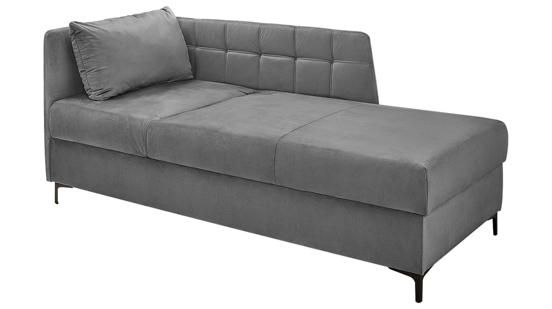 Einzelsofa 207 cm Recamiere Sofa grau - MARIE von Die Möbelfundgrube
