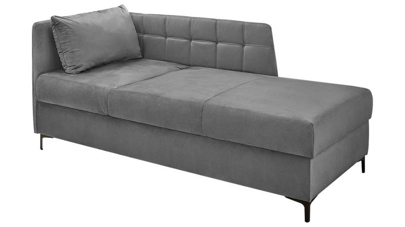 Einzelsofa 207 cm Recamiere Sofa grau - MARIE von Massivart