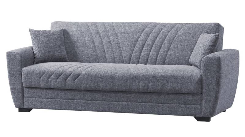 Einzelsofa 3-Sitzer grau 231 cm Schlaffunktion - ACUN von Die Möbelfundgrube