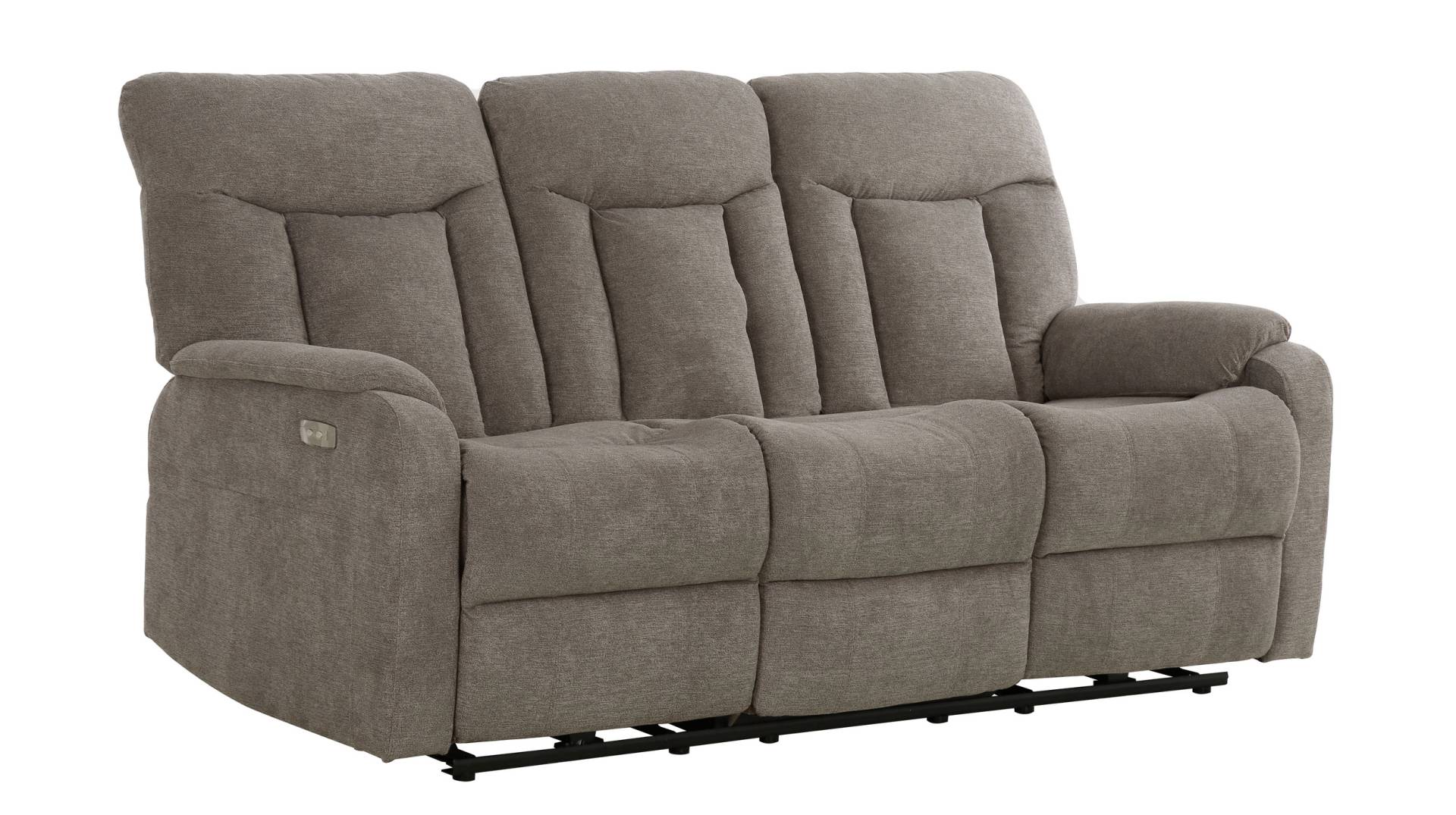 Einzelsofa 3-Sitzer grau 189 cm - mit Relaxfunktion - SERIO Einzelsofa 3-Sitzer grau 189 cm - mit Relaxfunktion - SERIO von Die Möbelfundgrube