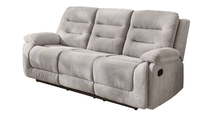 Einzelsofa 3-Sitzer grau 220 cm - mit Relaxfunktion - SYLT von Massivart