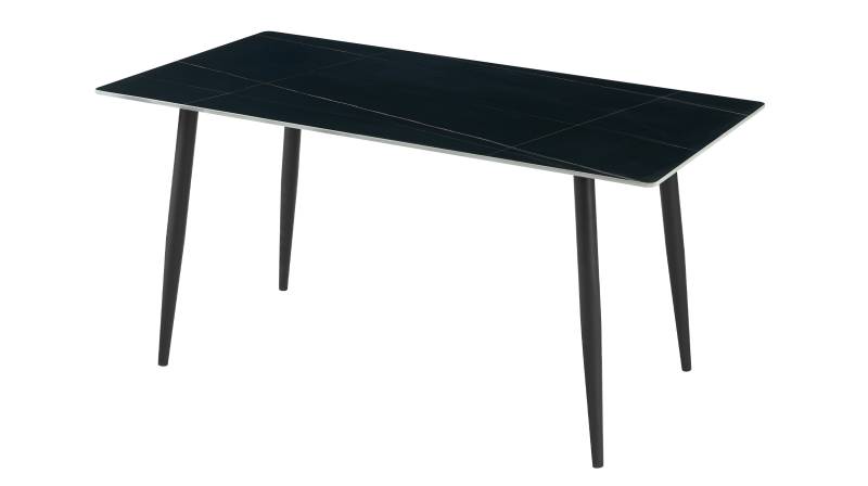 Esstisch 140 x 80 cm Keramikoptik - MALIO von Die Möbelfundgrube