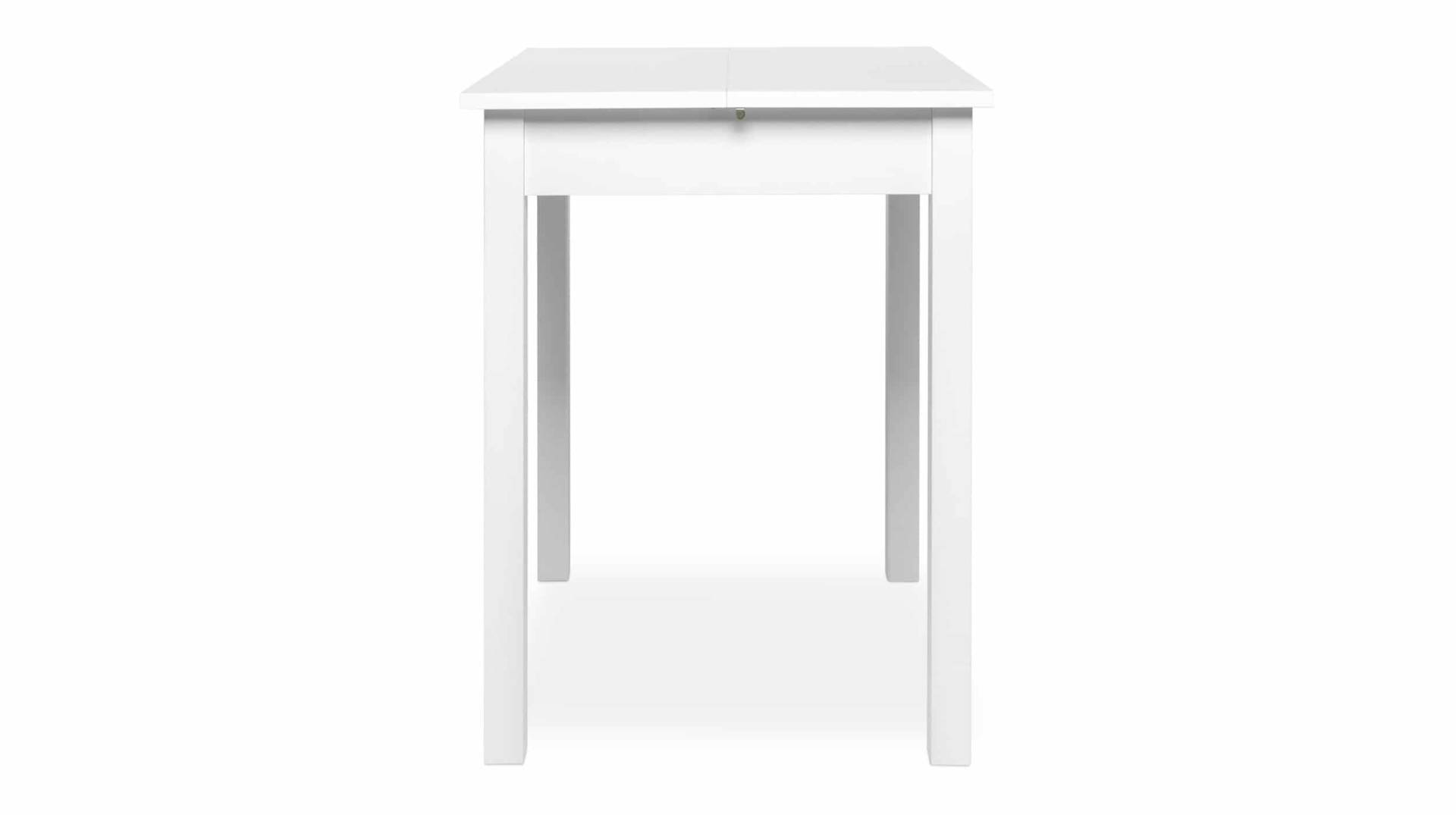 Esstisch 80 - 120 cm ausziehbar weiß - COBURG von Die Möbelfundgrube
