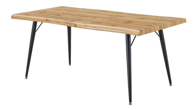 Esstisch Baumkantentisch Optik 180 x 90 cm Wildeiche - TAILIN von Die Möbelfundgrube