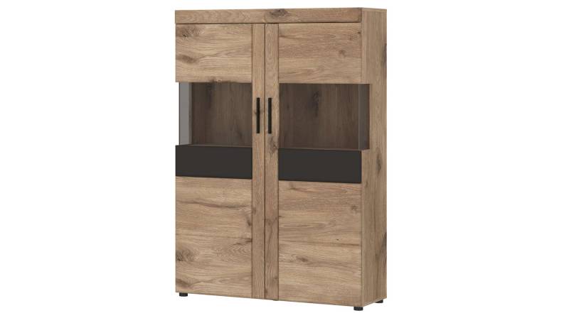Highboard Viking Eiche - grau - 149 cm - GRANO von Die Möbelfundgrube