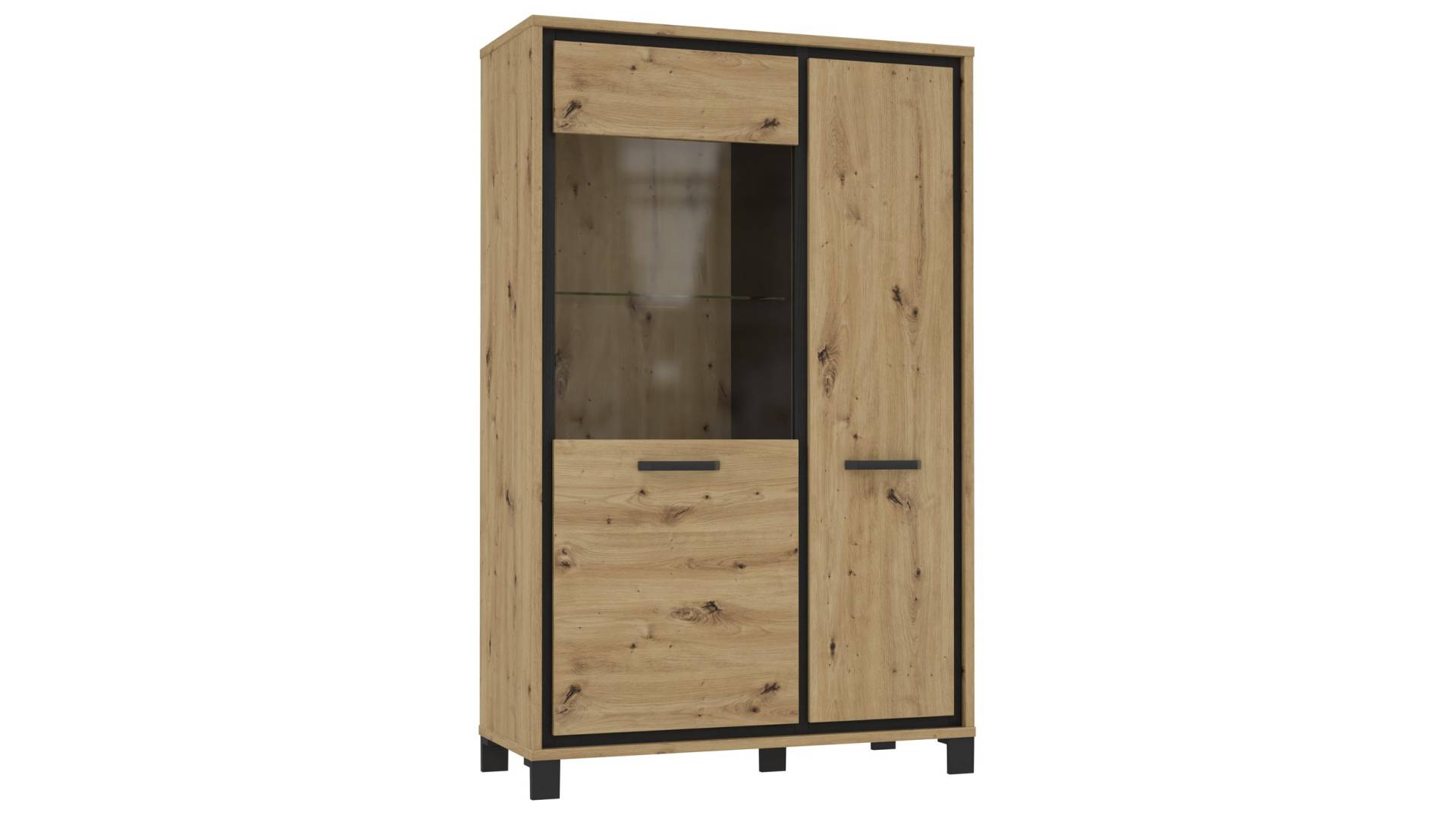 Highboard mit 2 Türen Artisan Eiche 161 cm - TRONDHEIM von Die Möbelfundgrube