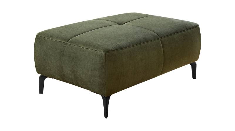 Hocker Sitzhocker 79 x 111 cm Veloursbezug grün - SALO von Die Möbelfundgrube