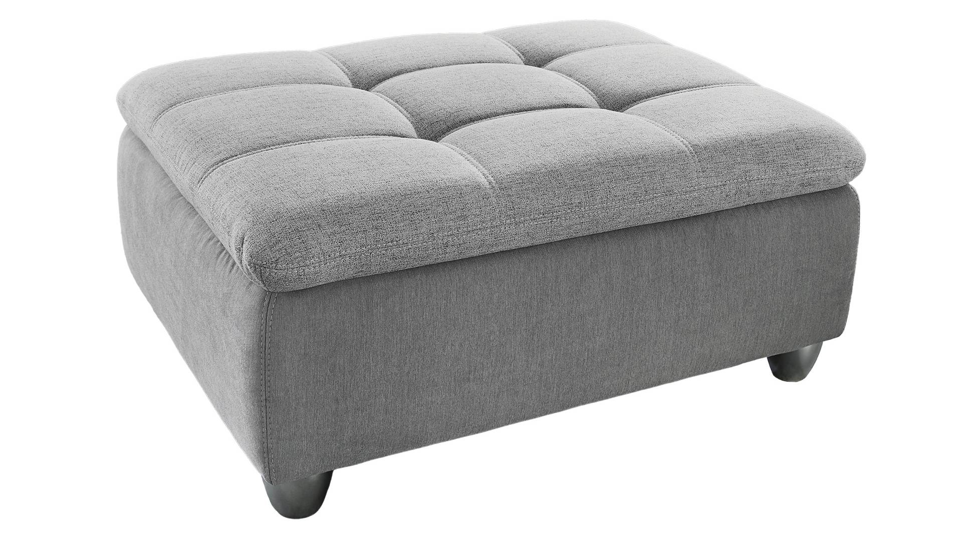 Hocker Sitzhocker 83 x 103 cm grau - GEORGIE von Die Möbelfundgrube