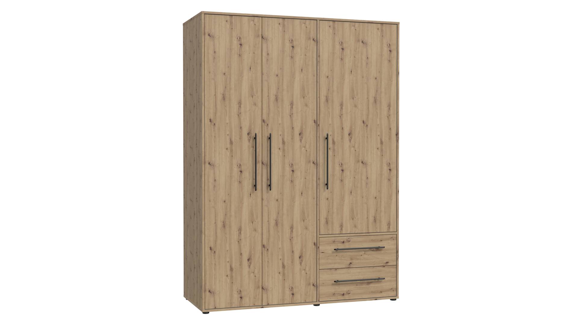 Kleiderschrank Artisan Eiche - 144 cm - MOKKARIS Kleiderschrank Artisan Eiche - 144 cm - MOKKARIS von Die Möbelfundgrube