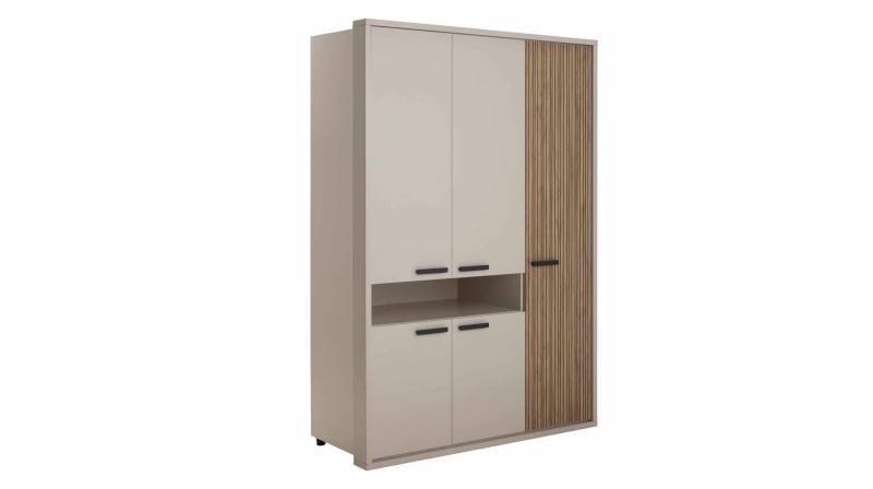 Kleiderschrank Eiche - beige - 147 cm - 5-türig - BRAVO von Die Möbelfundgrube