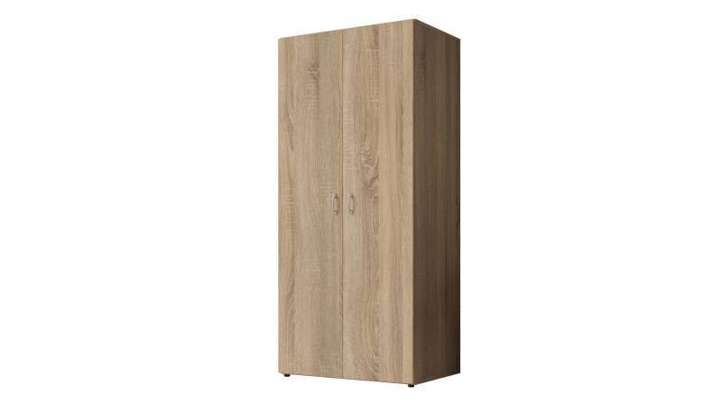 Kleiderschrank Sonoma Eiche - 80 cm - 2-türig - BASE von Die Möbelfundgrube