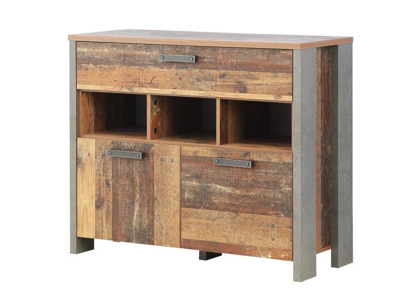 Kommode 1 Schublade Old Wood Vintage - grau 107 cm - CLIF Kommode 1 Schublade Old Wood Vintage - grau 107 cm - CLIF von Die Möbelfundgrube