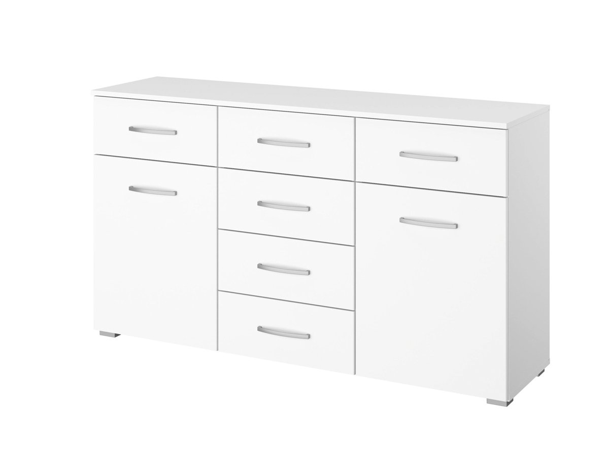 Kommode 2-türig weiß 140 cm - ADITIO Kommode 2-türig weiß 140 cm - ADITIO von Die Möbelfundgrube