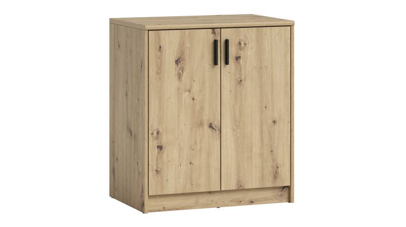 Kommode Artisan Eiche 74 x 50 cm - 2-türig - NELLY von Die Möbelfundgrube