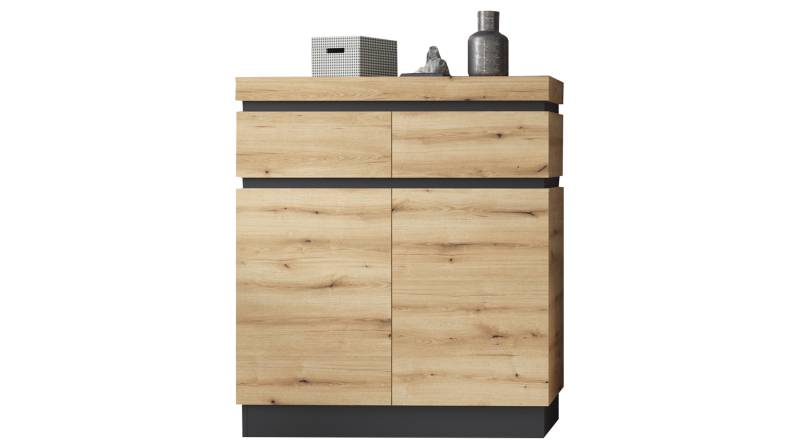 Garderobenkommode Coast Evoke Eiche - grau 101 cm - CORTE von Die Möbelfundgrube