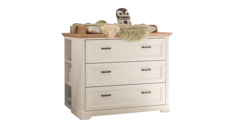 Kommode Wickelkommode weiß Anderson Pinie 114 cm - JASMIN Kommode Wickelkommode weiß Anderson Pinie 114 cm - JASMIN von Die Möbelfundgrube