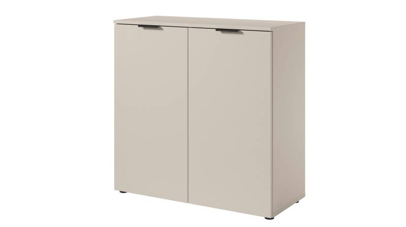 Kommode beige 90 x 40 cm - 2-türig - LINZ von Die Möbelfundgrube