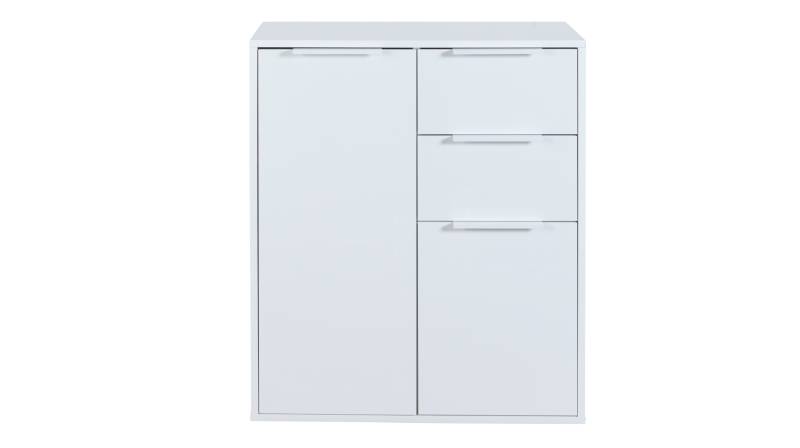 Kommode mit Schubladen weiß hochglanz 72 x 88 cm - ESPRESSO von Die Möbelfundgrube