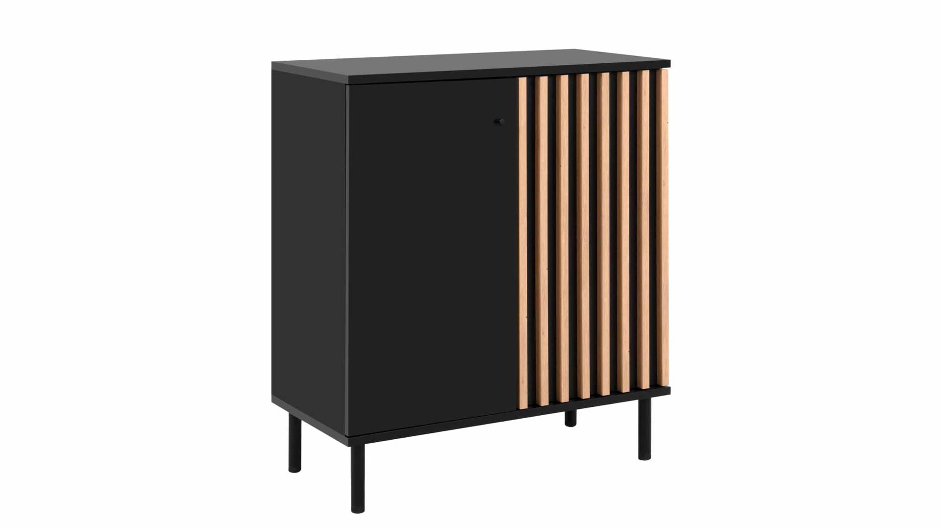 Kommode schwarz Artisan Eiche 80 cm - MONZA Kommode schwarz Artisan Eiche 80 cm - MONZA von Die Möbelfundgrube