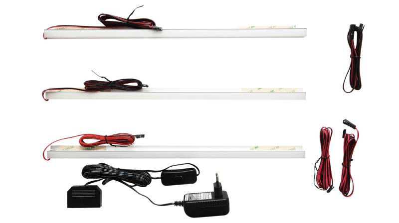 LED Bodenbeleuchtung Vitrine - 3er Set - MONIZ von Die Möbelfundgrube