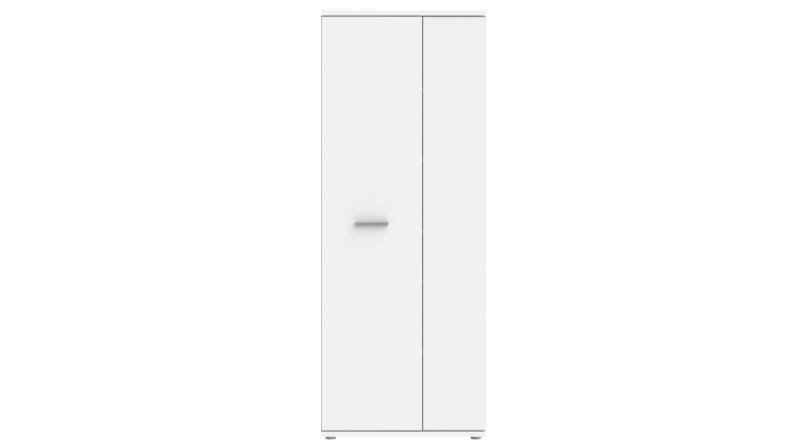 Mehrzweckschrank weiß 69 x 179 cm 5 Einlegeböden - NET von Die Möbelfundgrube