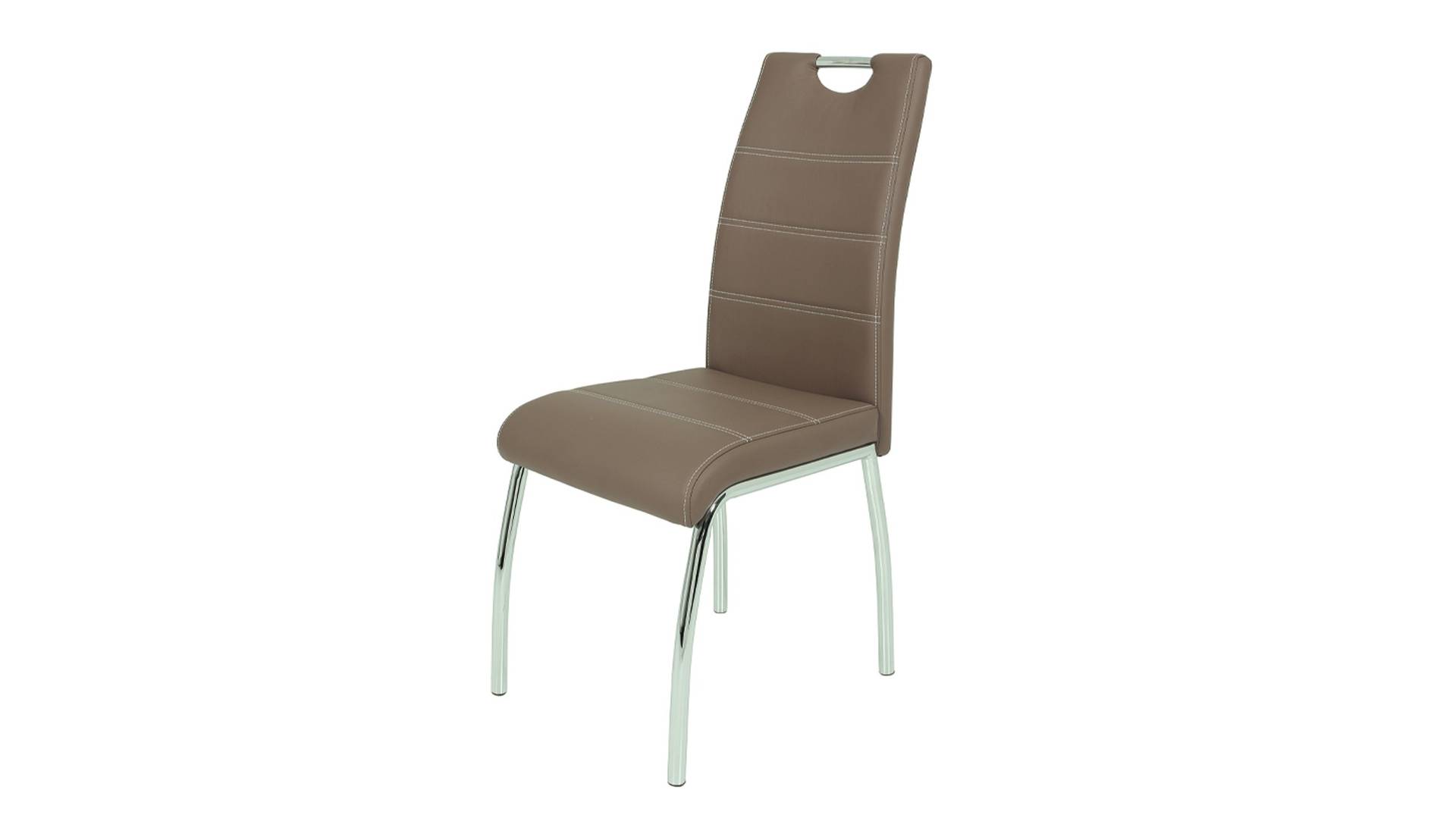 Polsterstuhl latte Metallgestell - Lederlook - SUSI Polsterstuhl latte Metallgestell - Lederlook - SUSI von Die Möbelfundgrube