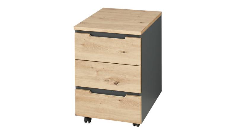 Rollcontainer Artisan Eiche 45 x 66 cm - MEMPHIS Rollcontainer Artisan Eiche 45 x 66 cm - MEMPHIS von Die Möbelfundgrube