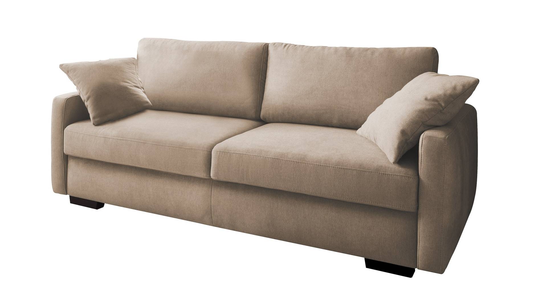 Schlafsofa in taupe - Bettkasten - 226 cm - FRISCO DE LUXE von Die Möbelfundgrube