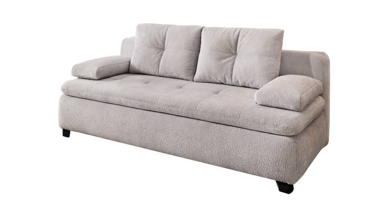 Schlafsofa grau Bettkasten Dauerschläfer 201 cm - BALU Schlafsofa grau Bettkasten Dauerschläfer 201 cm - BALU von Die Möbelfundgrube