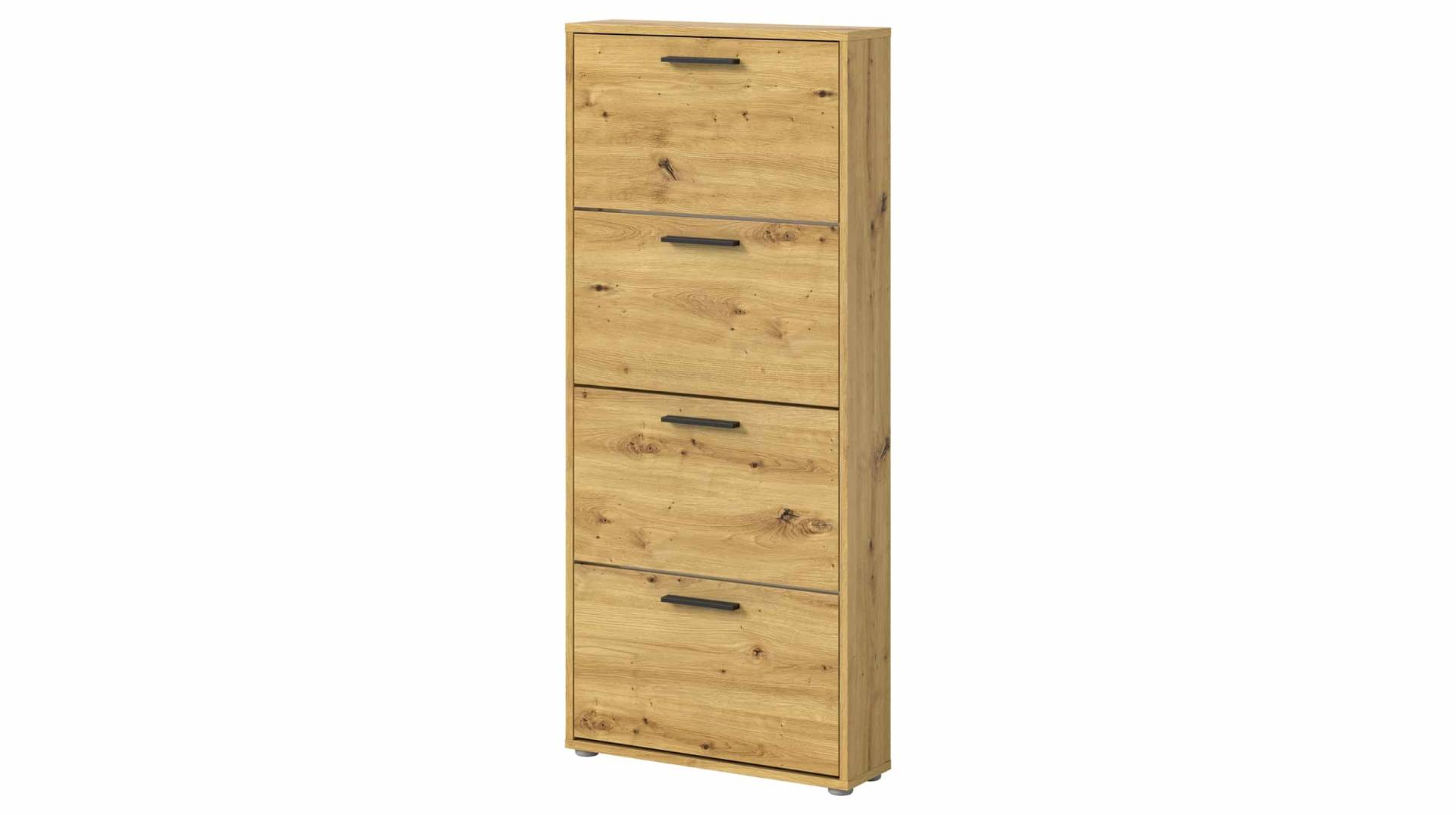 Schuhschrank Artisan Eiche - 59 x 136 cm - SAMMY von Die Möbelfundgrube