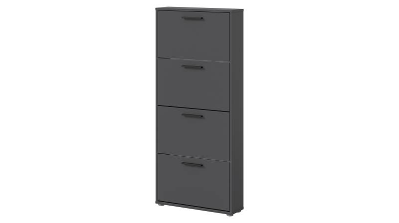 Schuhschrank anthrazit - 59 x 136 cm - SAMMY von Die Möbelfundgrube