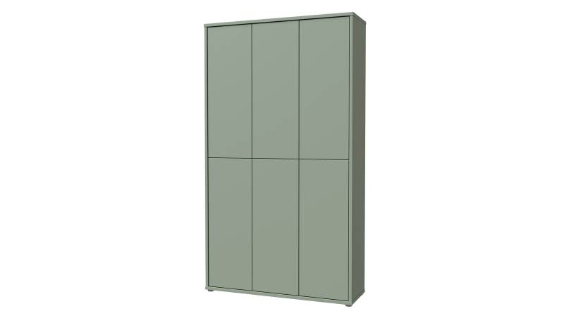 Schuhschrank grün 109 x 192 cm 6-türig - ALICE SPRINGS von Die Möbelfundgrube