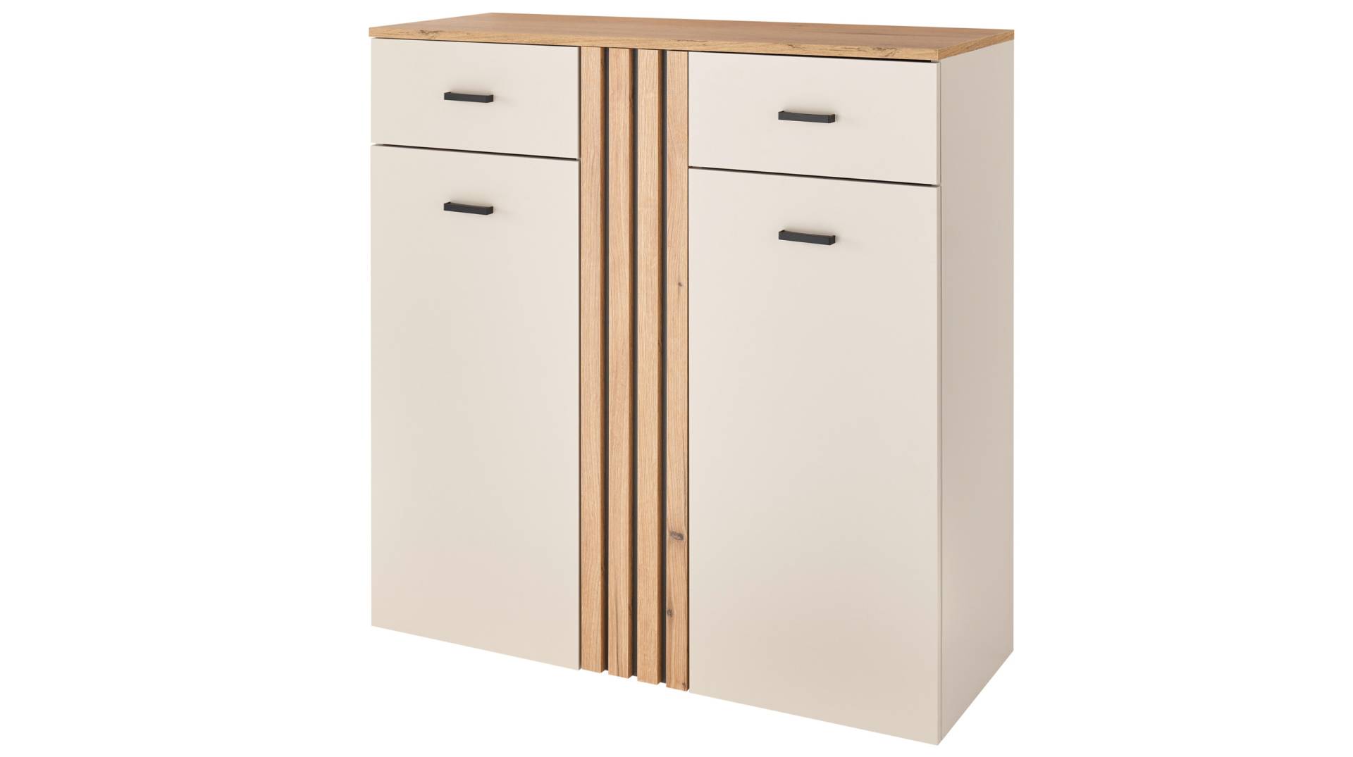 Schuhschrank mit Schubladen beige Evok Eiche 100 cm - LITUMO Schuhschrank mit Schubladen beige Evok Eiche 100 cm - LITUMO von Die Möbelfundgrube