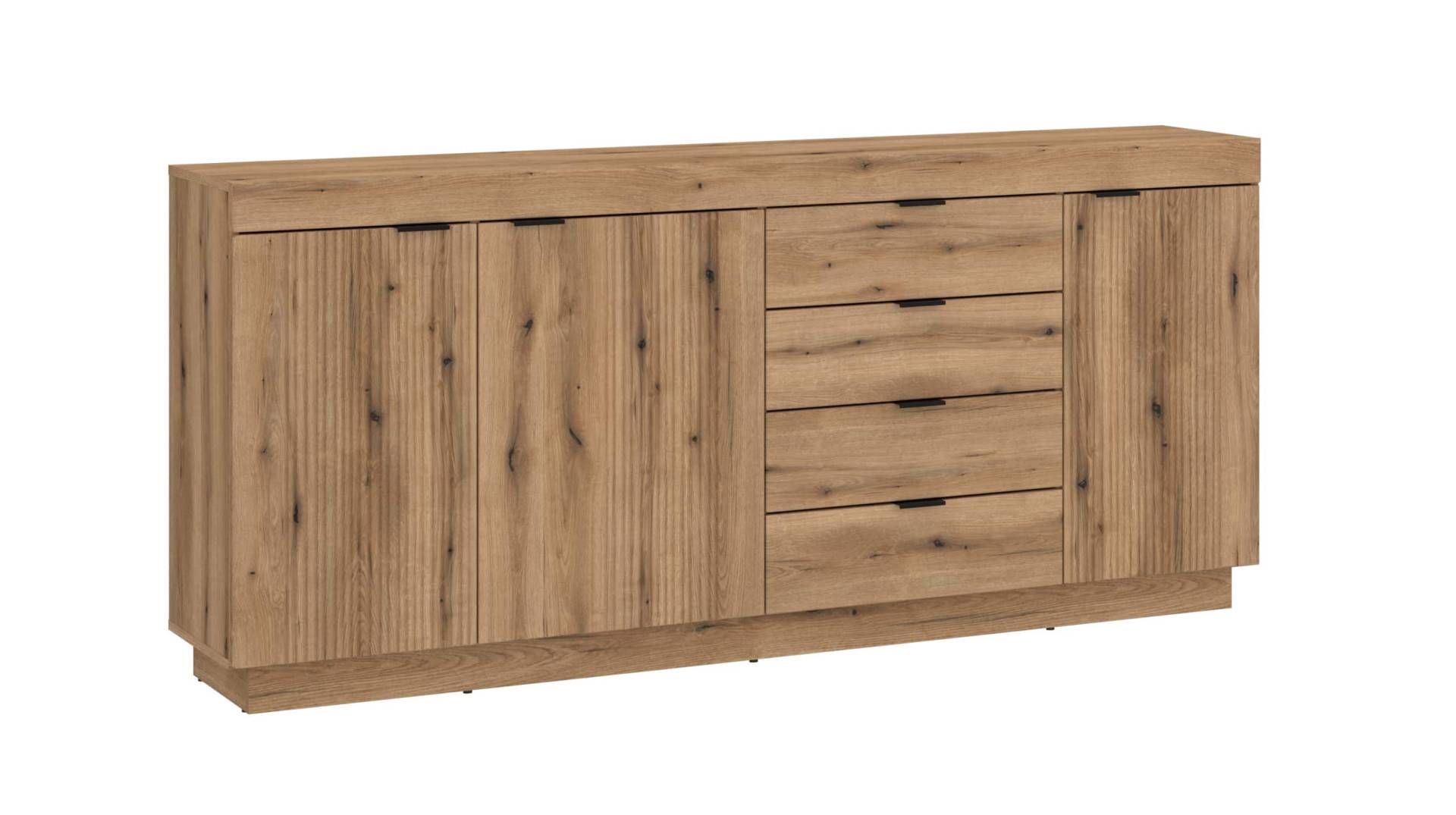 Sideboard 4 Schubladen Coast Evoke Eiche 186 cm - DELAMAR von Die Möbelfundgrube