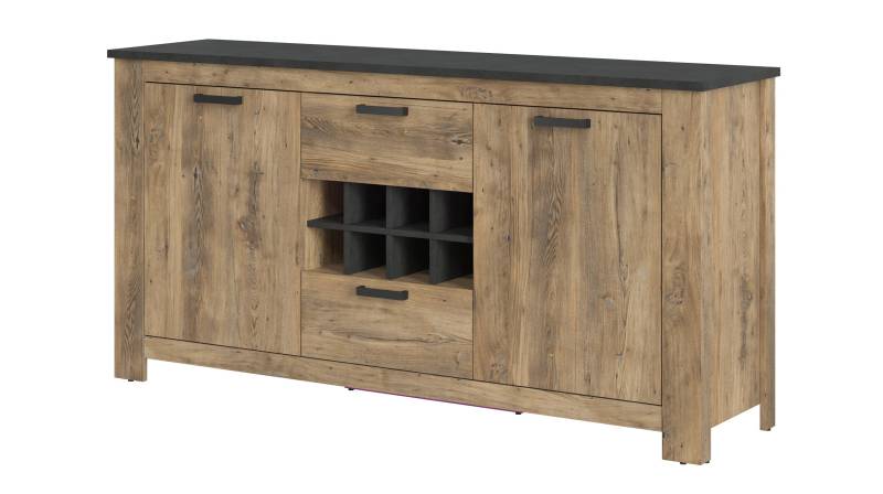 Sideboard Kastanie Breslau - Matera 176 cm - RAPALLO von Die Möbelfundgrube